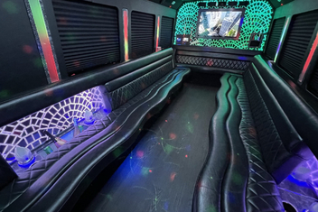 Grand Island Limo Bus Interior