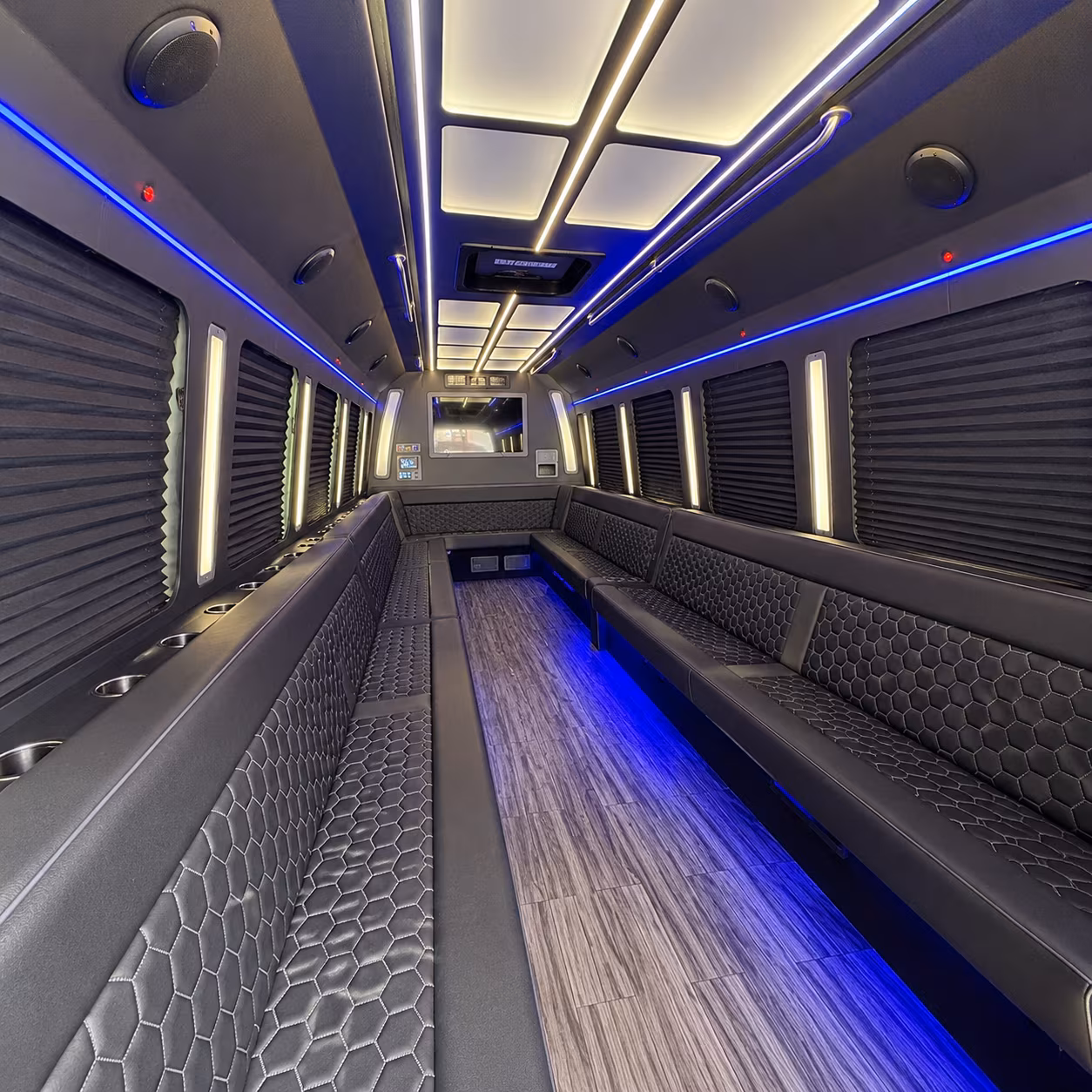 grand island 30 passenger party bus interior