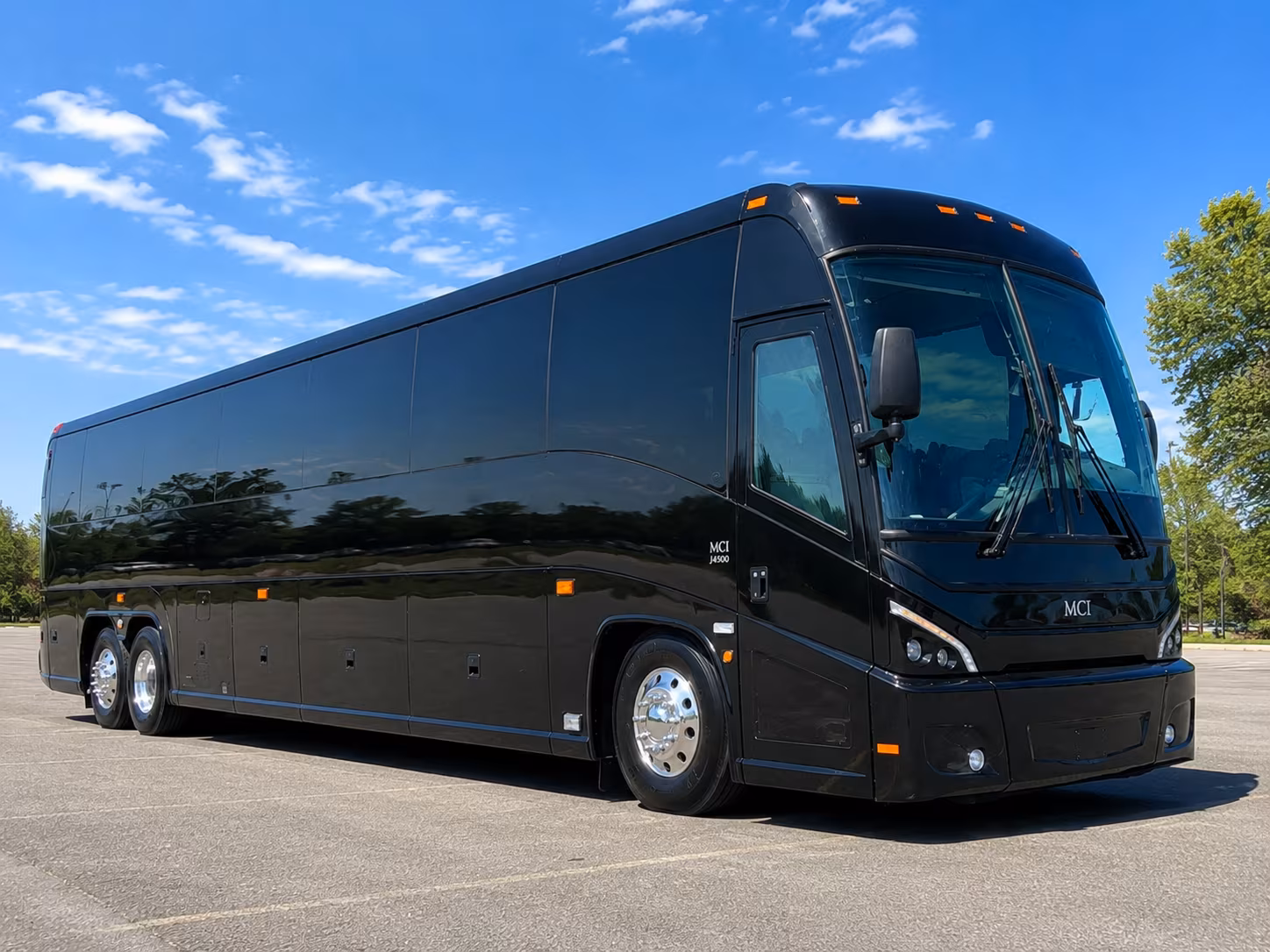grand island charter bus rental exterior