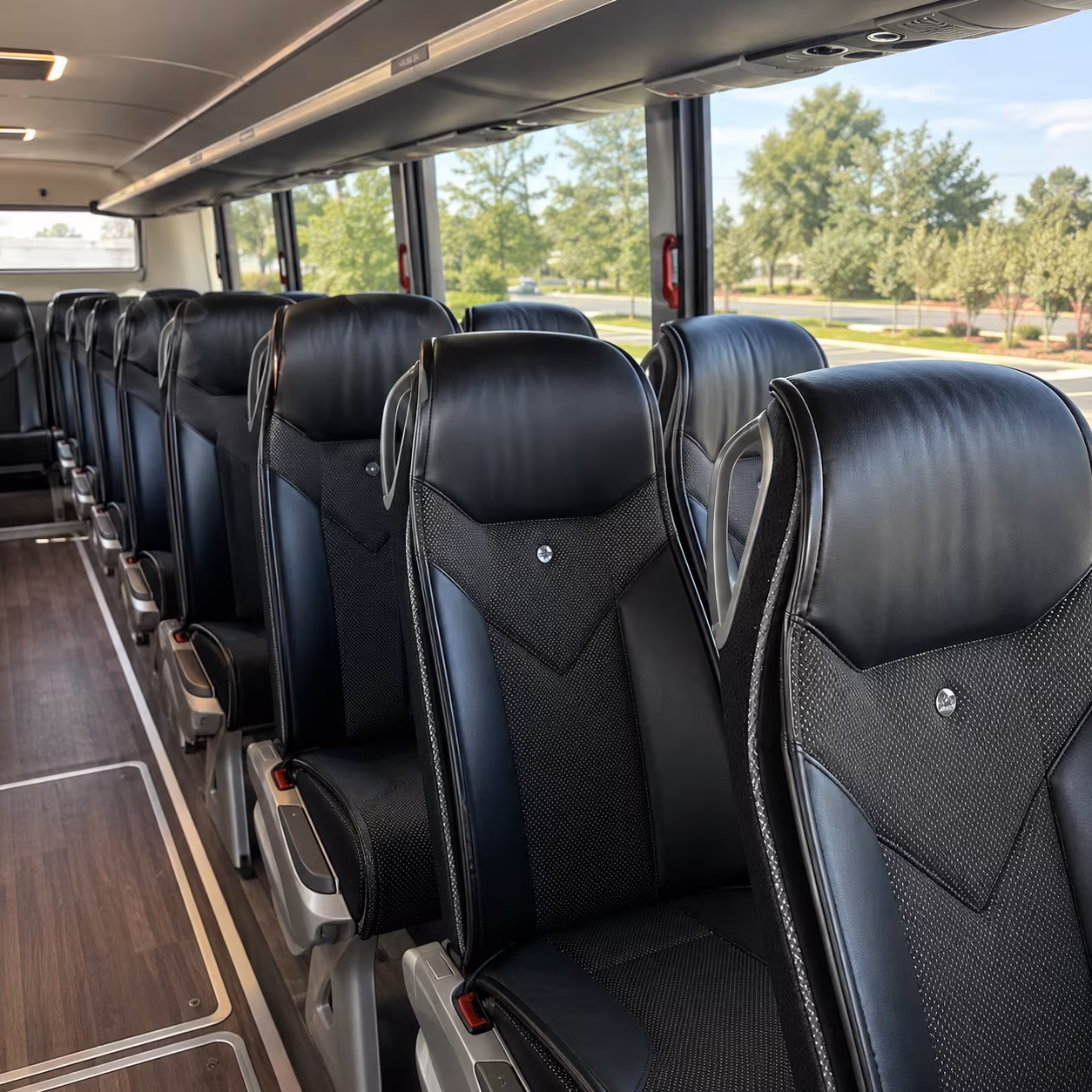 grand island charter bus rental inside