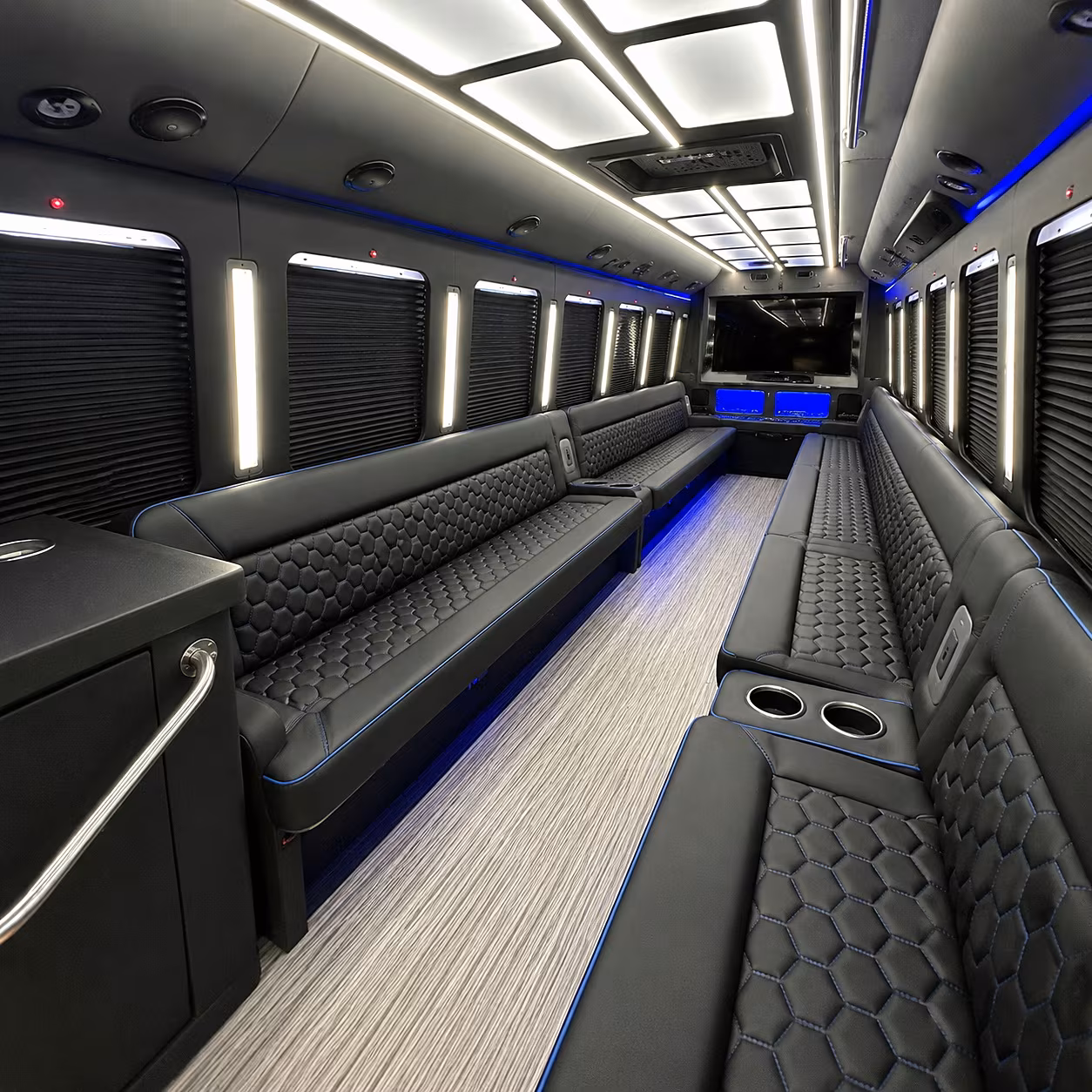 grand island party bus rental interior