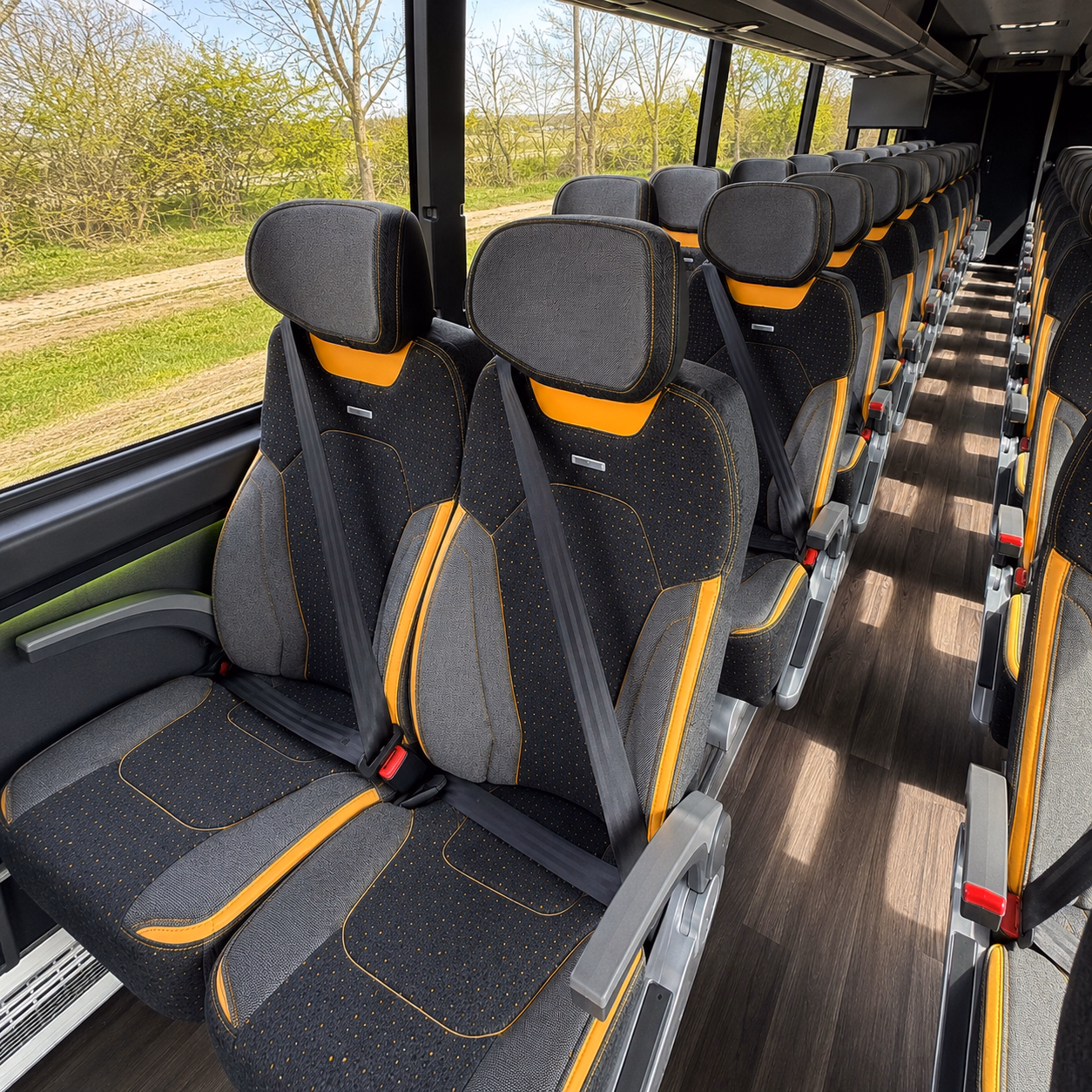 grand island sporting event transportation onboard seating